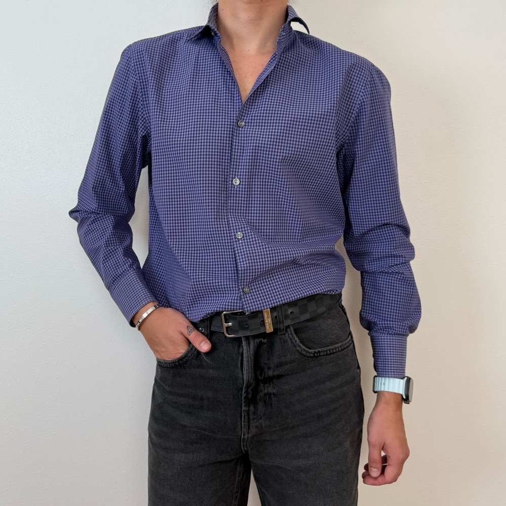 Boss Hugo boss plaid button down shirt
